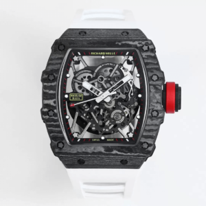 Replica Richard Mille RM35-02 BBR Factory Black Carbon Fiber Skeleton Dial Watch