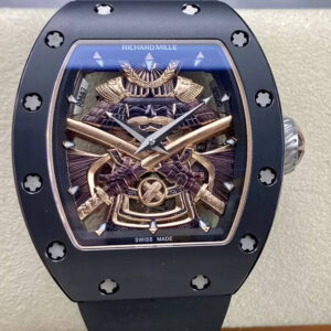Replica Richard Mille RM47 YS Factory Black Tourbillon Case Watch