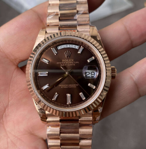Replica Rolex Day Date M228235-0003 GM Factory V2 904L Chocolate Dial Watch