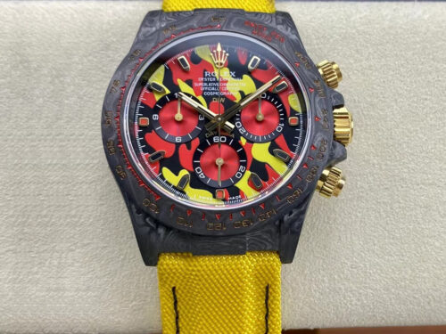 Replica Rolex Daytona Cosmograph Diw Custom Version Noob Factory Yellow Strap Watch