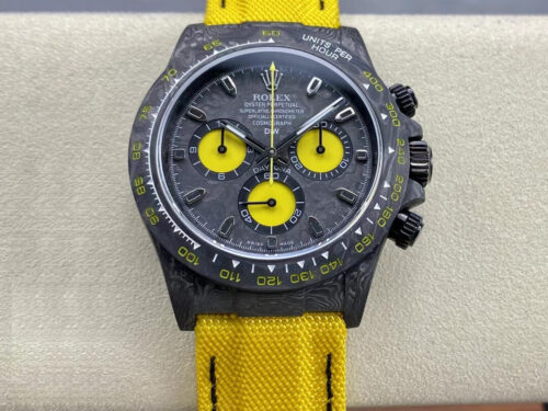 Replica Rolex Daytona Cosmograph Diw Custom Version Noob Factory Yellow Strap Watch