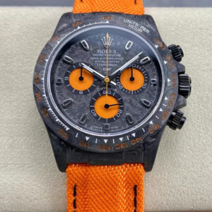 Replica Rolex Daytona Cosmograph Diw Custom Version Noob Factory Orange Strap Watch