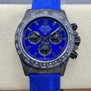 Replica Rolex Daytona Cosmograph Diw Custom Version Noob Factory Blue Dial Carbon Fiber Case Watch
