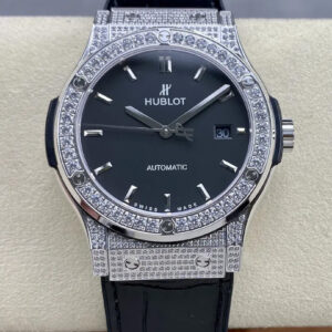 Replica Hublot Classic Fusion 542.NX.1171.LR.1704 42MM HB Factory Silver Diamond Bezel Watch