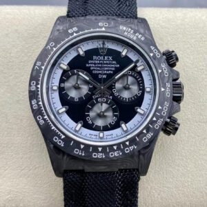 Replica Rolex Daytona Cosmograph Noob Factory Black Diw Carbon Fiber Case Watch