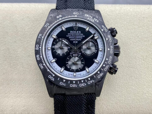 Replica Rolex Daytona Cosmograph Noob Factory Black Diw Carbon Fiber Case Watch