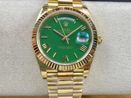 Replica Rolex Day Date M228238-0061 EW Factory Gold Strap Watch
