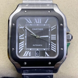 Replica Cartier Santos WSSA0037 BV Factory Gray Dial Watch