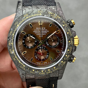 Replica Rolex Daytona Cosmograph Noob Factory Diw Custom Version Black Fabric Strap Watch