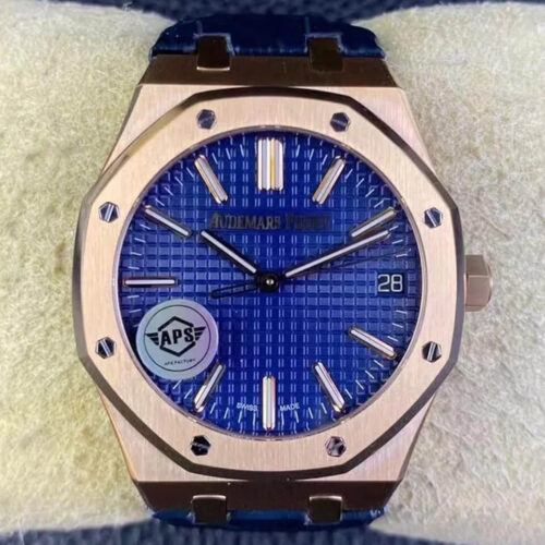 Replica Audemars Piguet Royal Oak 15510OR.OO.D315CR.02 APS Factory Leather Strap Watch
