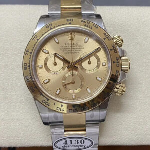 Replica Rolex Cosmograph Daytona M116503-0003 Clean Factory Gold Bezel Watch