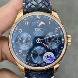 Replica IWC Portuguese Perpetual Calendar IW503312 APS Factory Gold Bezel Watch