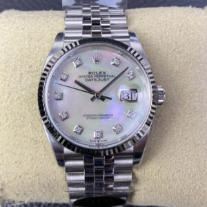 Replica Rolex Datejust M126234-0019 36MM Clean Factory Stainless Steel Strap Watch