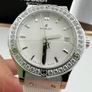 Replica Hublot Classic Fusion 582.NX.2610.RX.1204 33MM HB Factory White Rubber Strap Watch