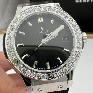 Replica Hublot Classic Fusion 33MM Quartz Movement HB Factory Silver Bezel Watch