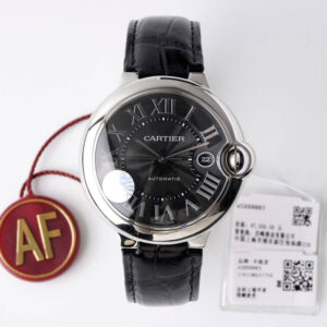 Replica Ballon Bleu De Cartier WSBB0003 42MM AF Factory Leather Strap Watch