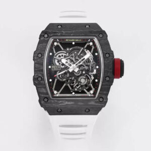 Replica Richard Mille RM35-01 BBR Factory Skeleton Dial Rubber Strap Watch