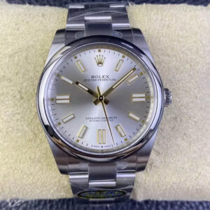Replica Rolex Oyster Perpetual M124300-0001 41MM Clean Factory Silver Dial Watch