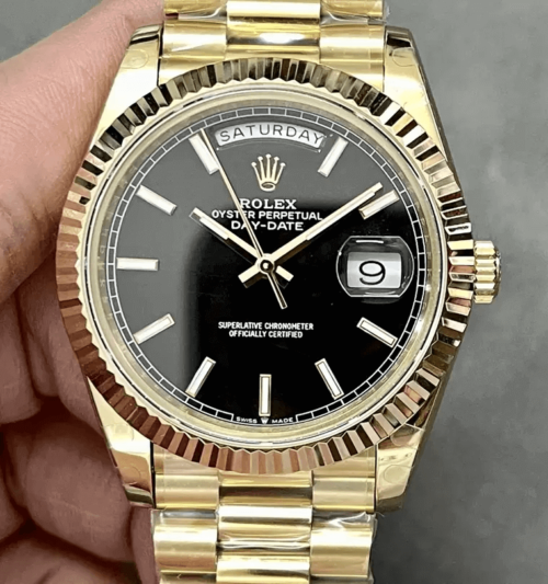 Replica Rolex Day Date M228238-0067 GM Factory Gold Strap Watch