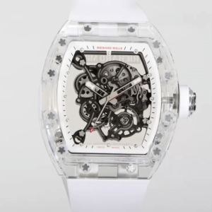 Replica Richard Mille RM055 RM Factory Skeleton Dial Rubber Strap Watch