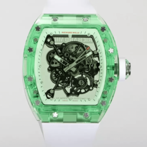 Replica Richard Mille RM055 RM Factory Green Transparent Bezel Watch