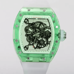 Replica Richard Mille RM055 RM Factory Skeleton Dial White Strap Watch