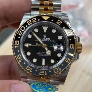 Replica Rolex GMT Master II M126713grnr-0001 Clean Factory Black Dial Watch