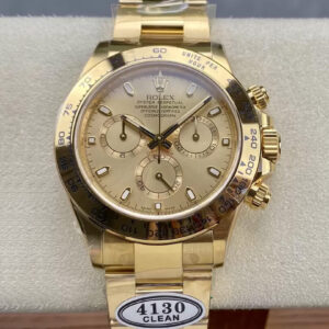 Replica Rolex Cosmograph Daytona M116508-0003 Clean Factory Yellow Gold Case Watch