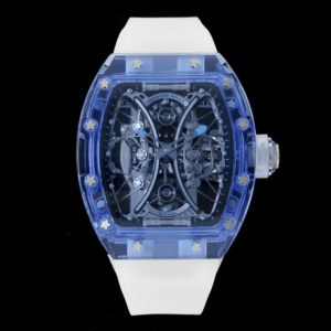 Replica Richard Mille RM053-02 Tourbillon RM Factory White Rubber Strap Watch