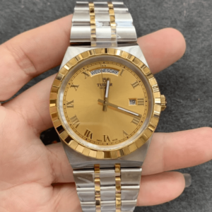 Replica Tudor Royal M28603-0004 V7 Factory Yellow Gold Dial Watch